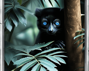 Blue-Eyed-Black Lemur