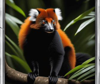 Ruffed Red Lemur