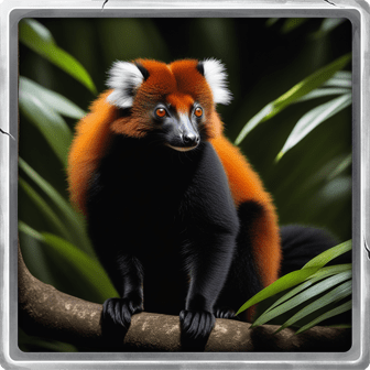 Ruffed Red Lemur